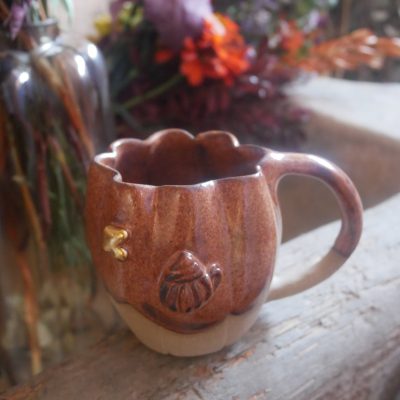 Tasse "Bande de pot's" en grès émail écureuil (4)